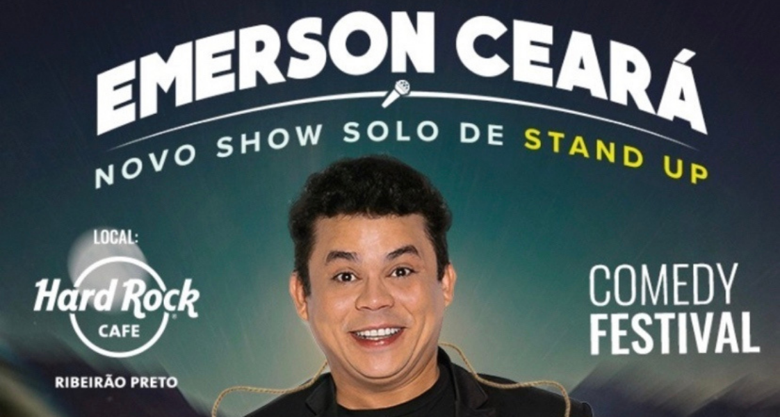 Emerson Ceará encerra primeira edição do 'Comedy Festival' no Hard Rock Cafe Ribeirão