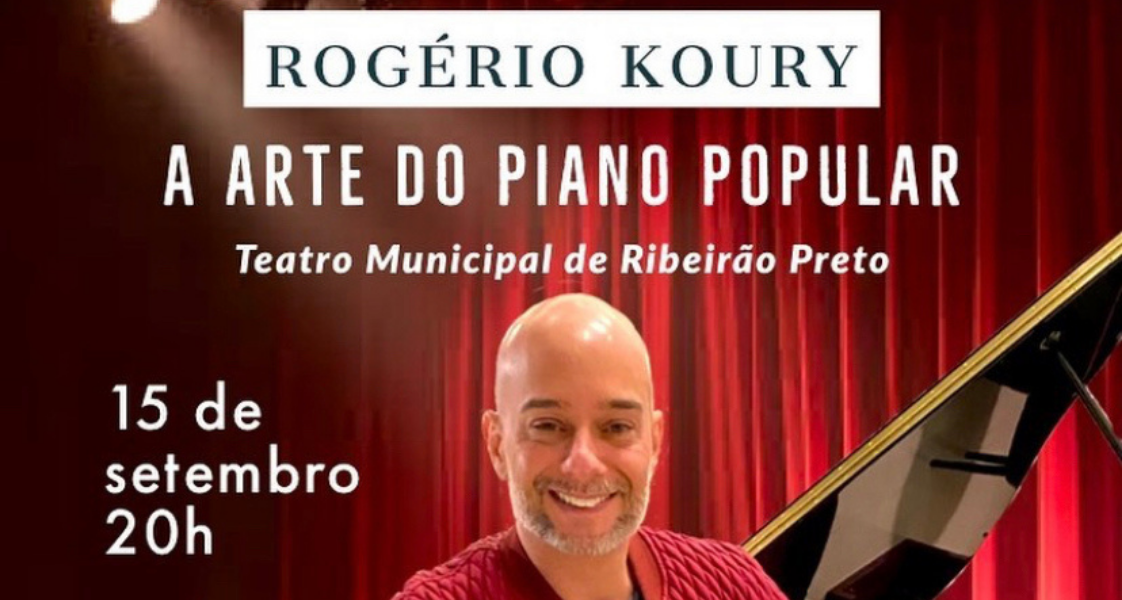 Pianista Rogério Koury se apresenta  no Teatro Municipal