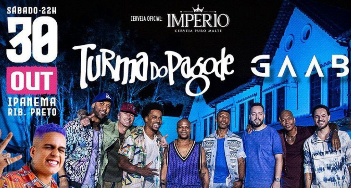 Turma do Pagode e Gaab sobem ao palco do Ipanema Clube