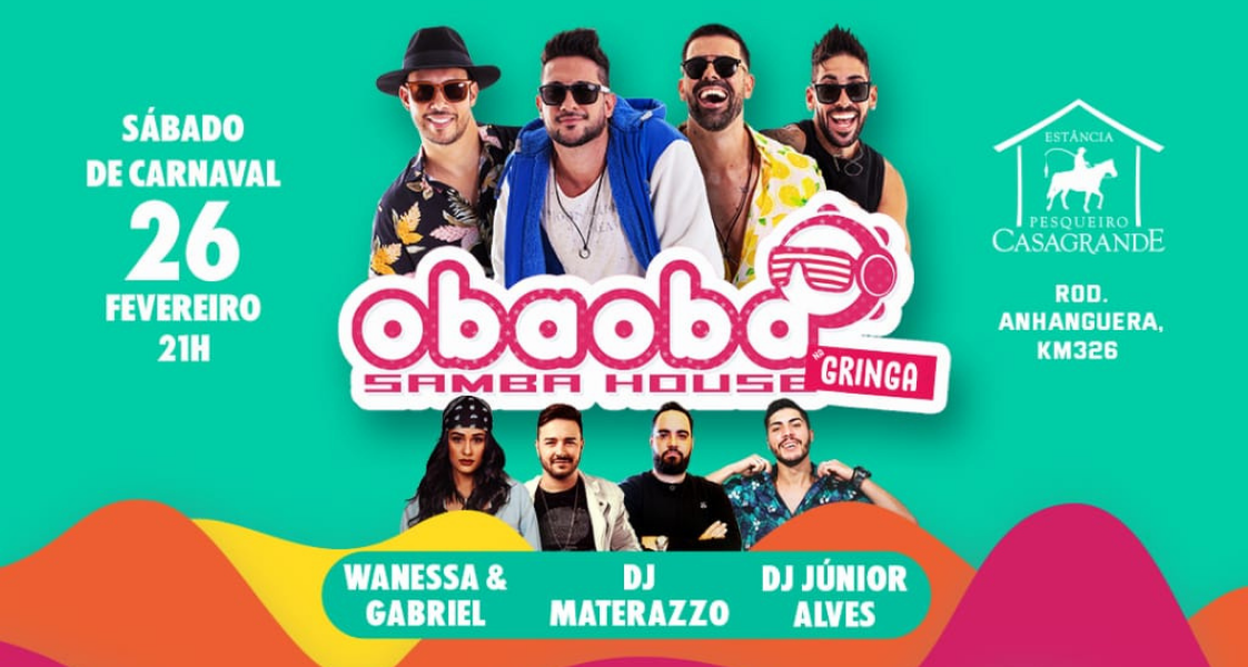 Oba Oba Samba House se apresenta no ‘Bloquinho Música Boa’