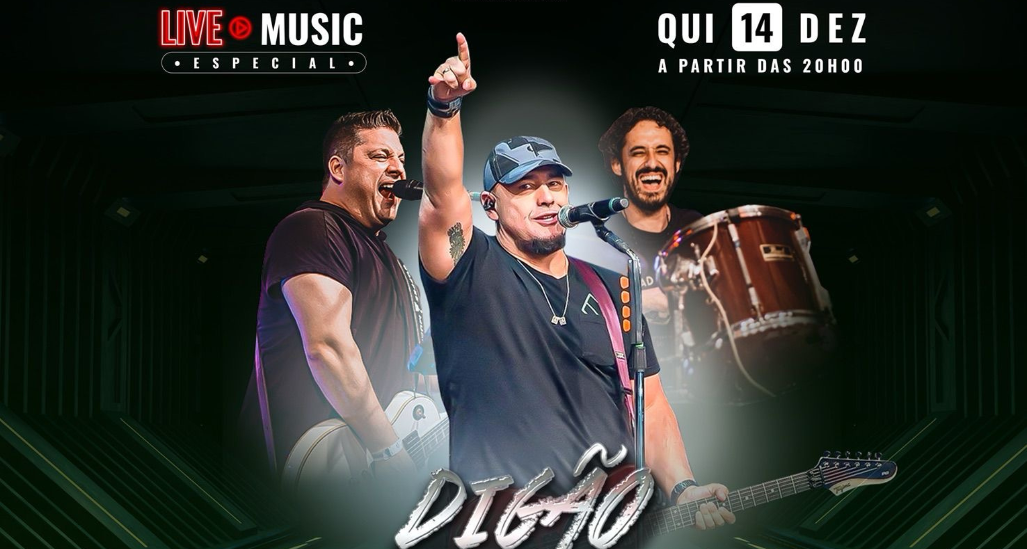 Digão se apresenta com a banda Nice Trip em Ribeirão Preto